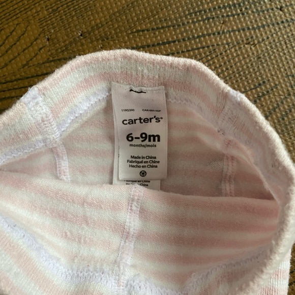 🌸3/$10🌸 0/3month pink and white striped tights - Picture 2 of 2